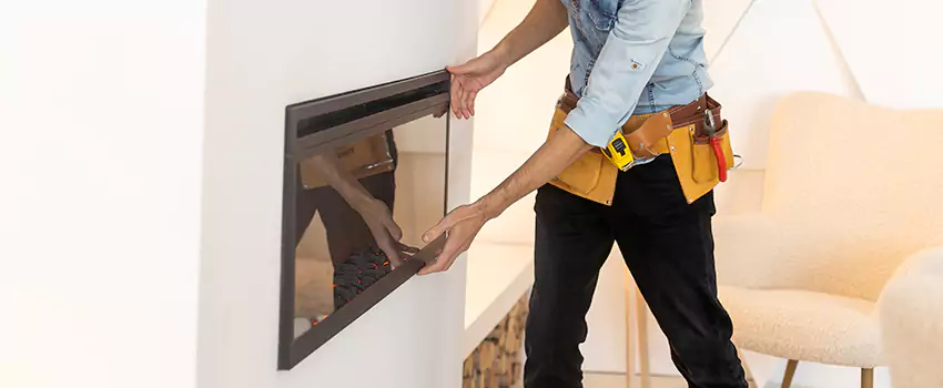 Metal Fireplace Installation in Highland Park, Illinois