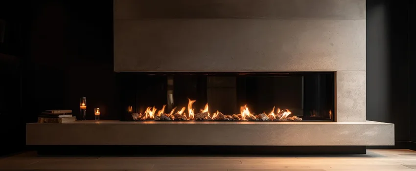 Gas Fireplace Ember Bed Design Services in Highland Park, Illinois