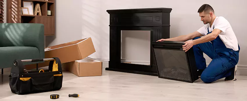 Old Rusted Metal Fireplace Repair And Replacement in Highland Park, IL