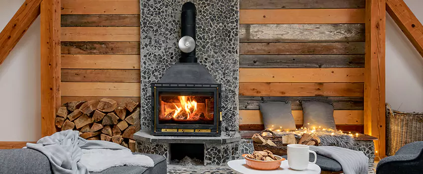 Thelin Hearth Products Direct Vent Gas Stove Fireplace Inspection in Highland Park, Illinois